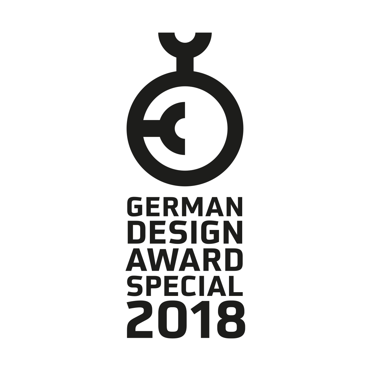 German Design Award Special 2018 logo on a white background