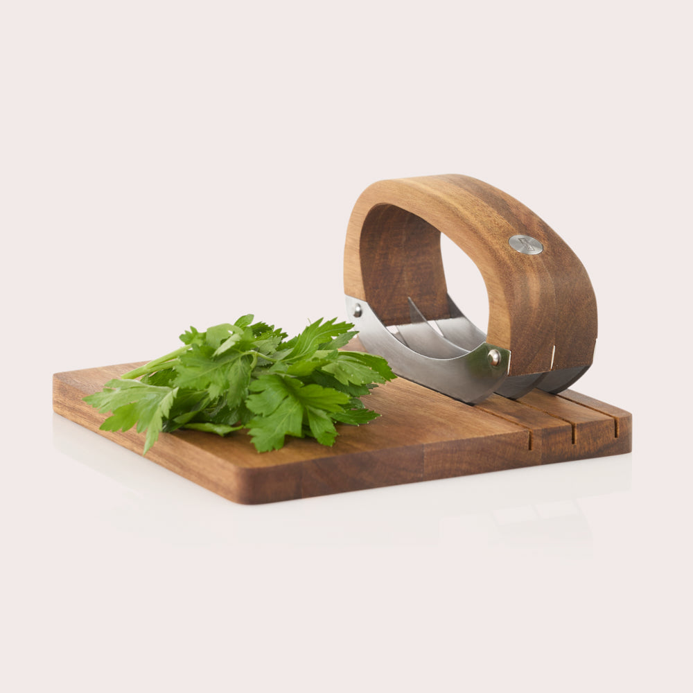 RoccaVerde rocking knife with cutting board
