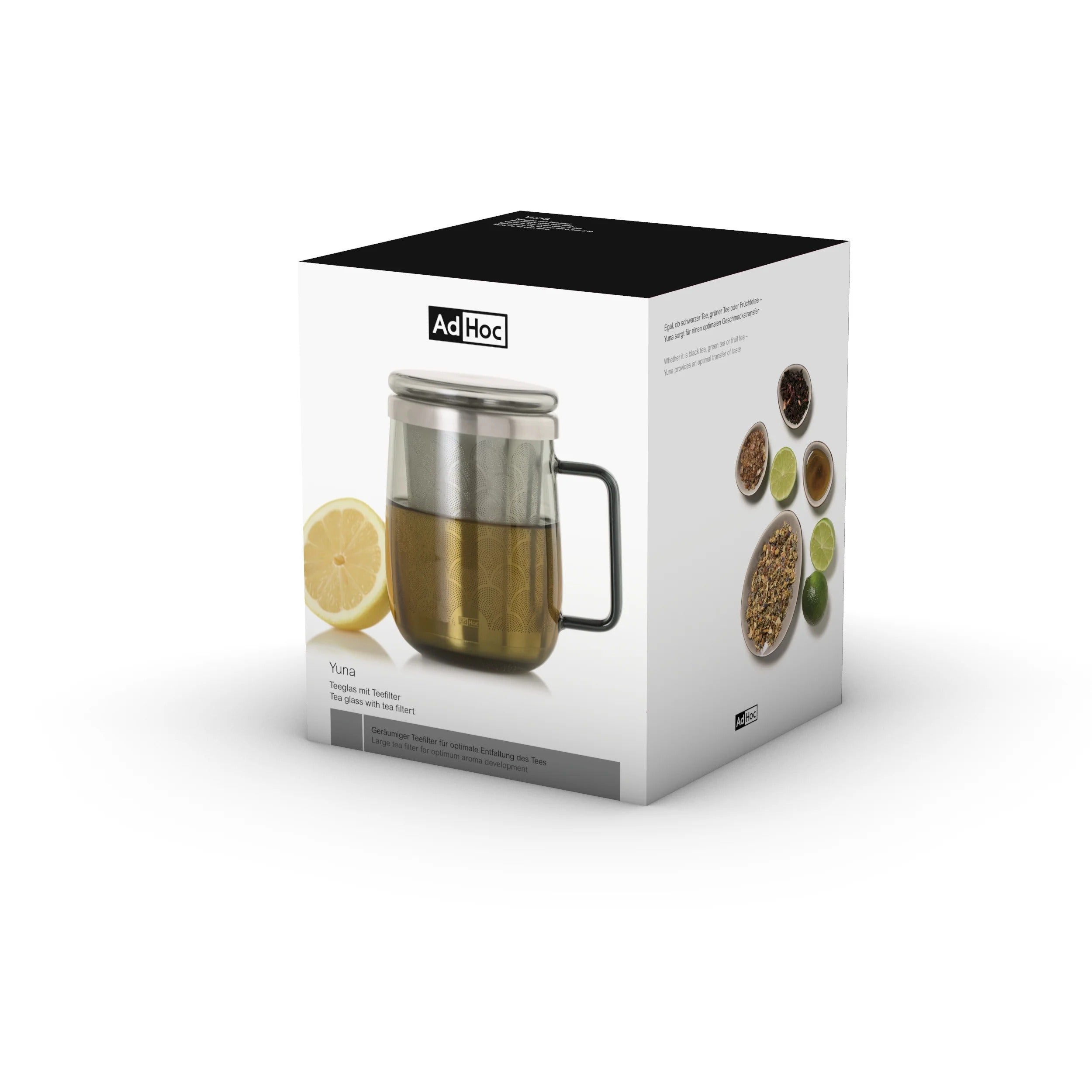 Yuna tea glass with tea infuser