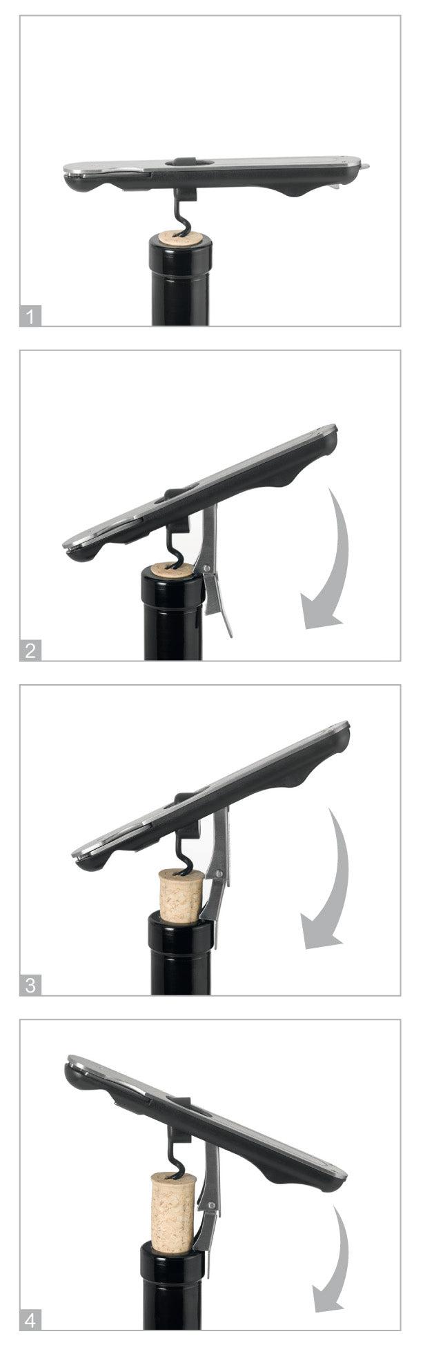 AdHoc PushPull Corkscrew Wine Opener