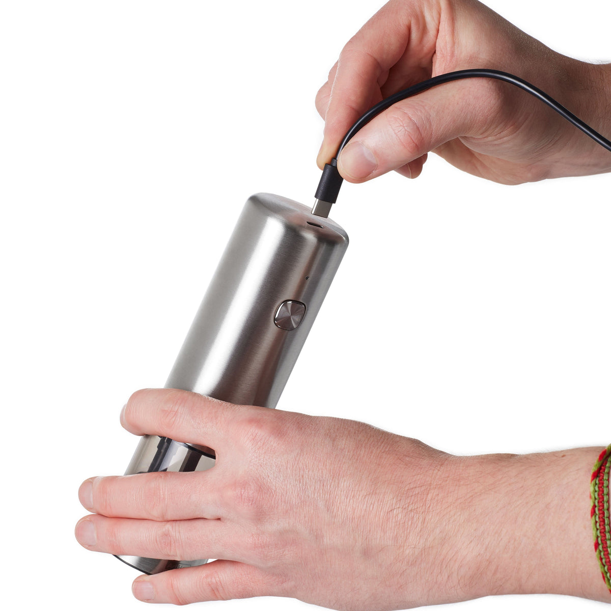 i.Mill rechargeable electric salt and pepper mill - Stainless Steel