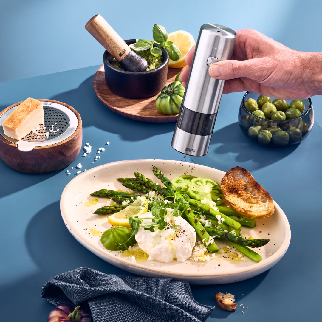 i.Mill rechargeable electric salt and pepper mill - Stainless Steel