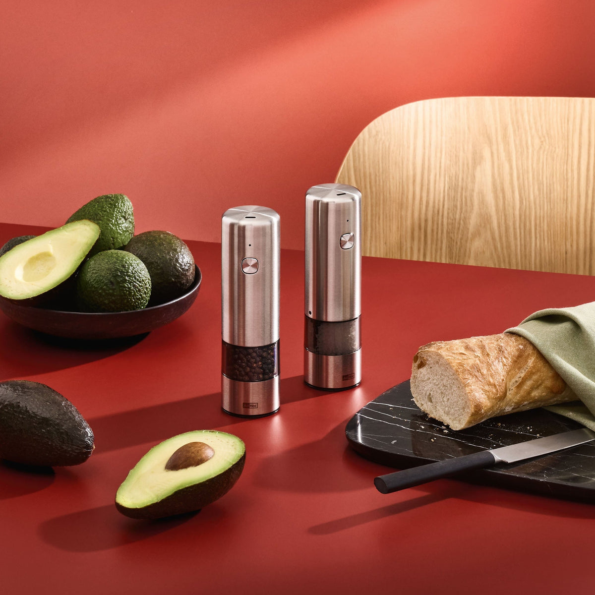 i.Mill rechargeable electric salt and pepper mill - Stainless Steel
