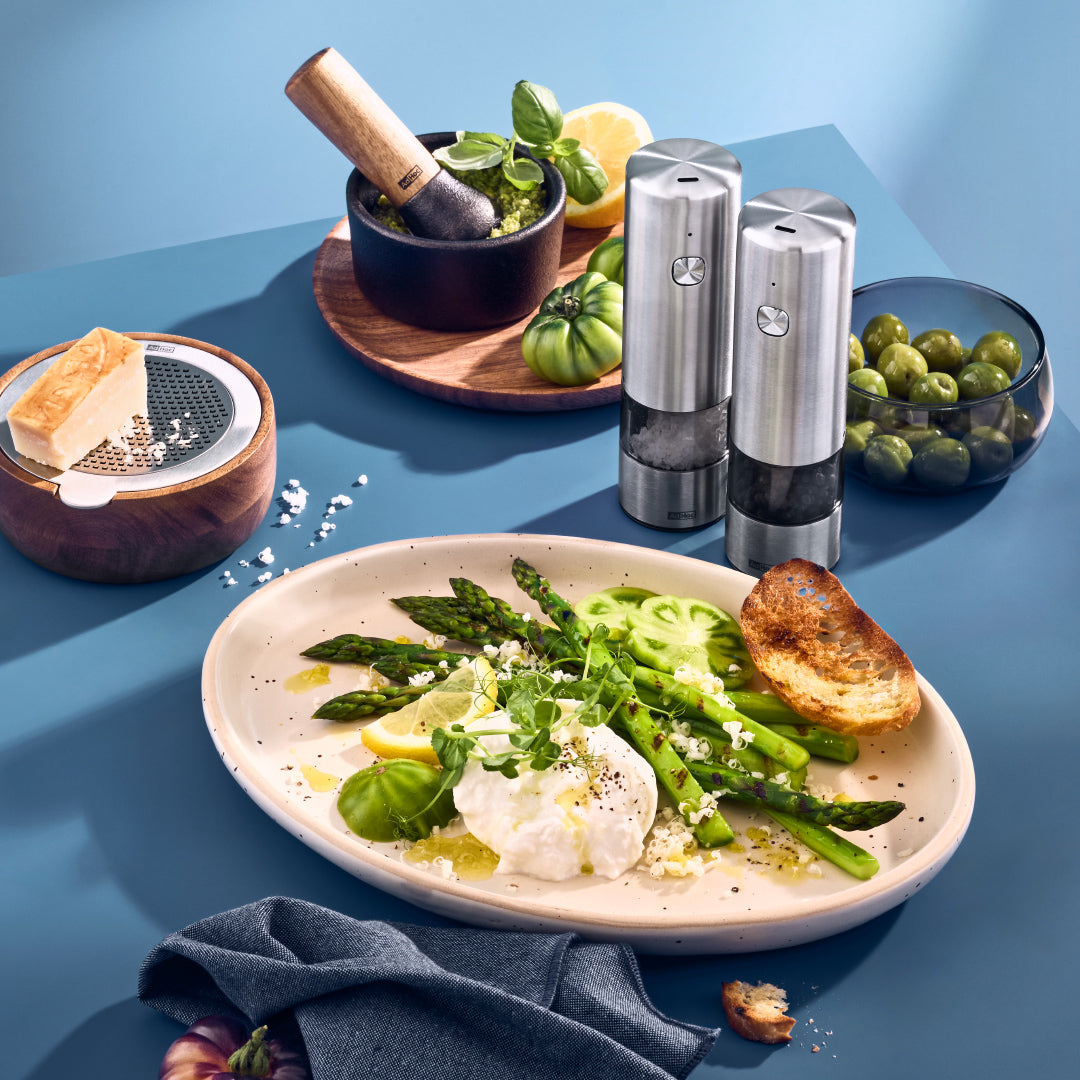 i.Mill rechargeable electric salt and pepper mill - Stainless Steel