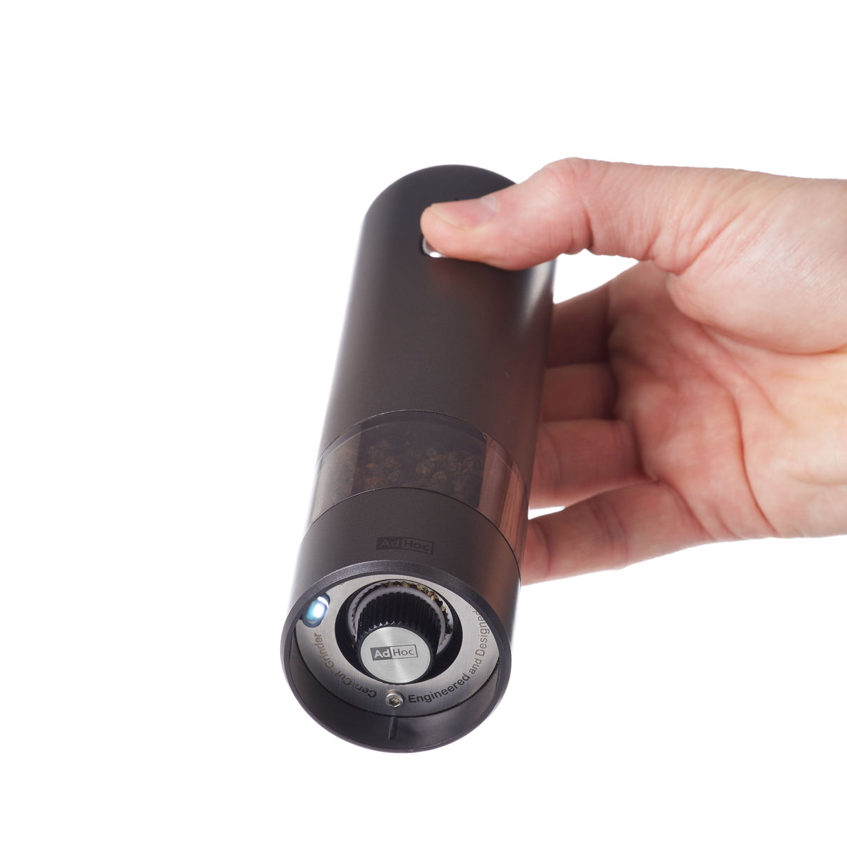 i.Mill rechargeable electric salt and pepper mill - dark and light grey