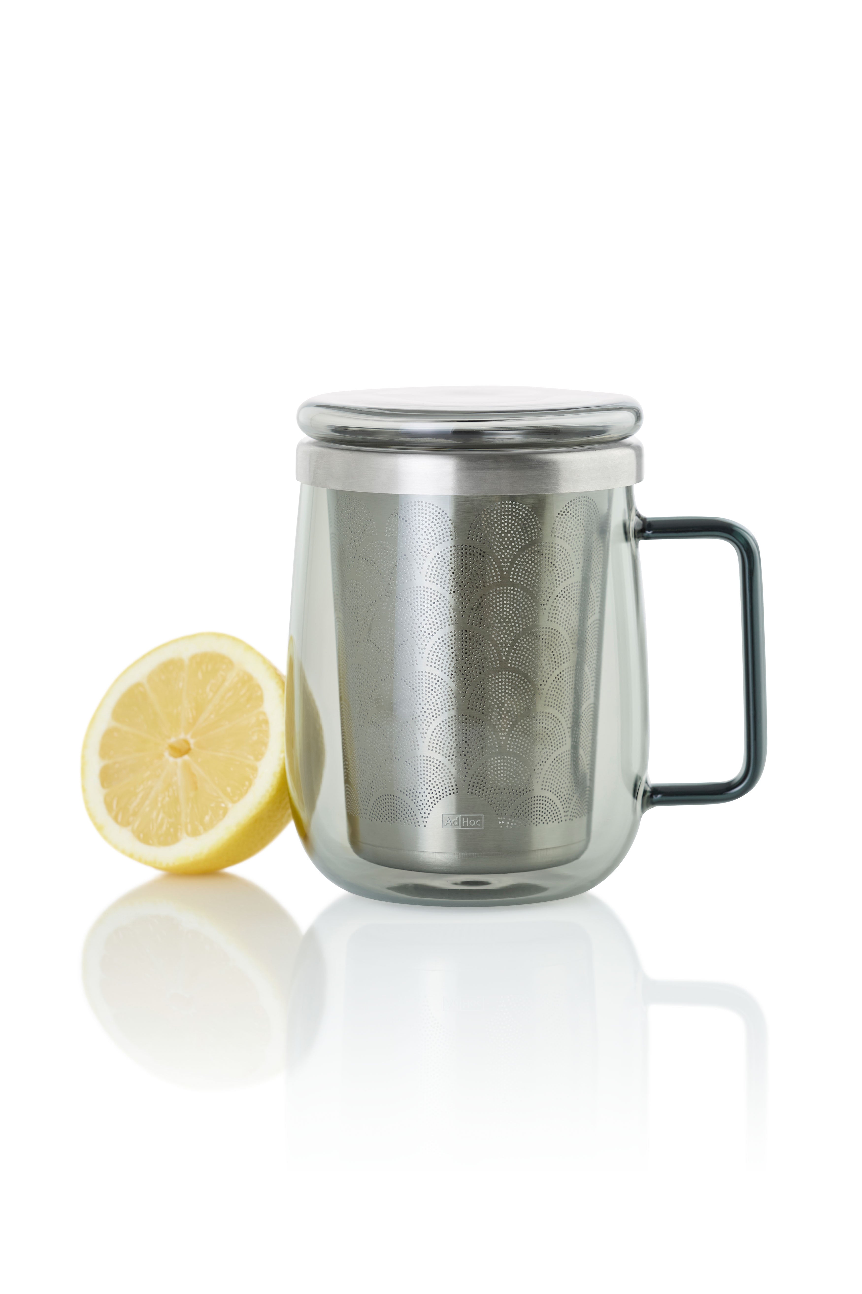 Yuna tea glass with tea infuser
