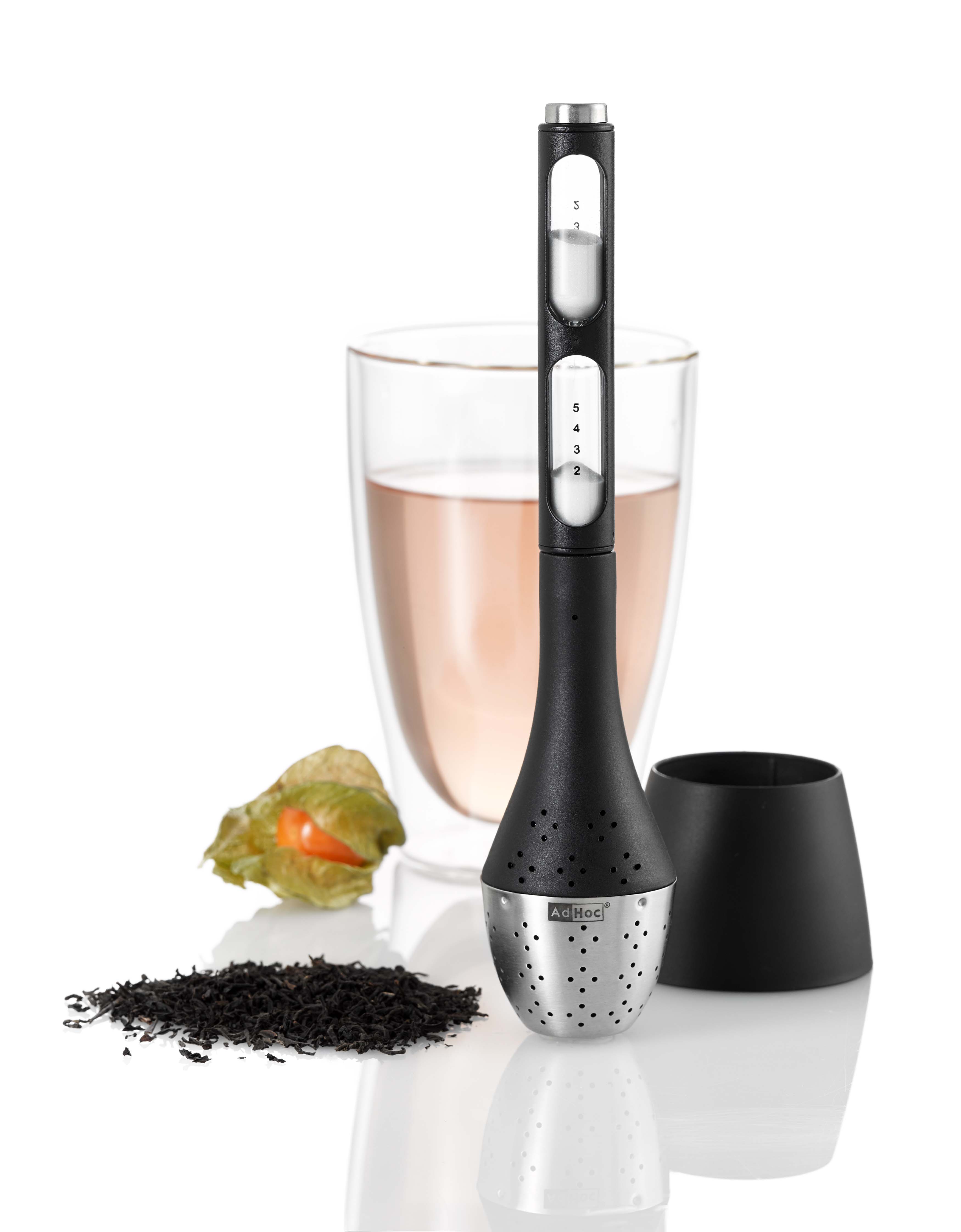 AdHoc Santea Floating Tea Egg with Magnetic Hourglass